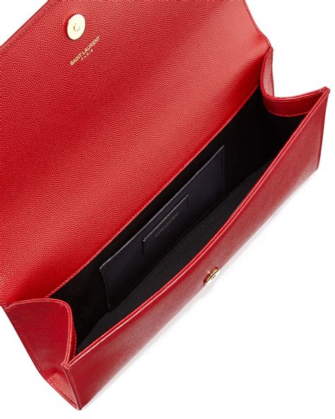 ysl clutch red|farfetch ysl clutch.